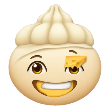 khinkali with cheese sticker