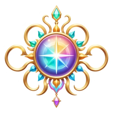 Epic divine legendary celestial complex detailed iridescent gradients aesthetic-scenery-Decorations sticker