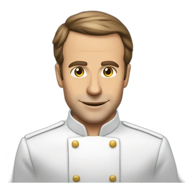 Macron qui fais de la cuisine sticker