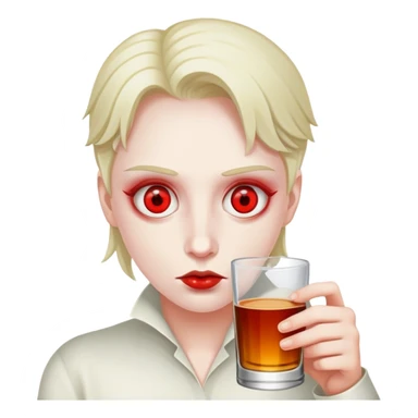 Drinking Hennessey,red eyes ￼ sticker