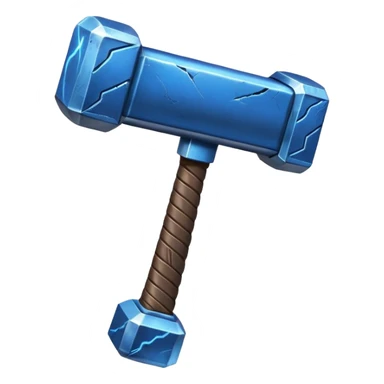 Thor hammer with thunder  sticker