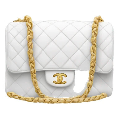 White Chanel bag sticker