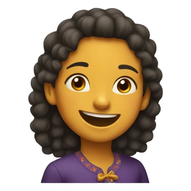 A Spanish Girl giggling  sticker