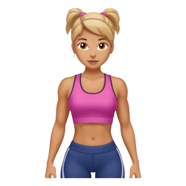 Gym girl sticker