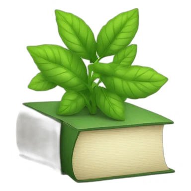 Book about plants sticker