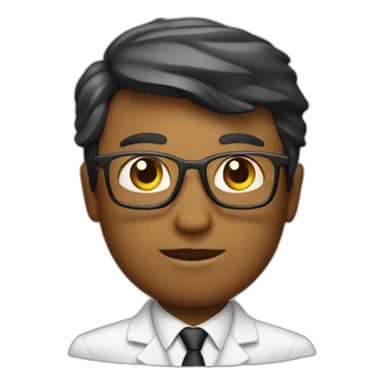 Generate an emoji with a PhD in Artificial Intelligence, emphasizing academic studies and a PhD in artificial intelligence. sticker