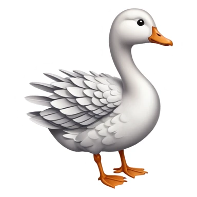 Goose that is freezing sticker