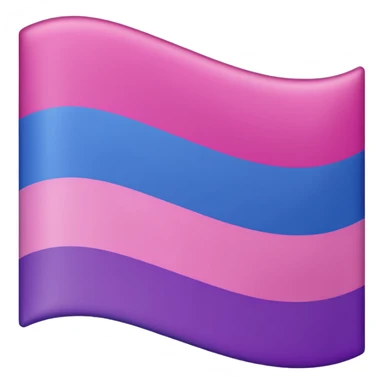Bisexual flag pink purple then blue sticker