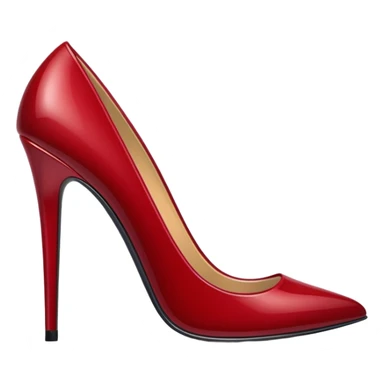 Dark red stiletto  sticker