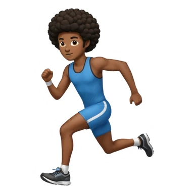 persona afroamericana canada de correr sticker