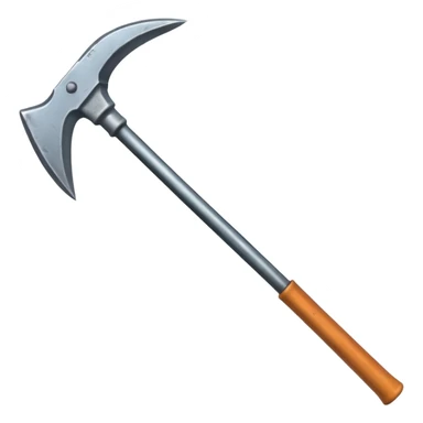 a double-ended pickaxe with identical sharp tips for mining ore sticker