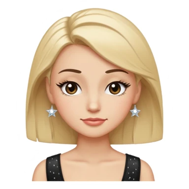 A face with one raised brow, a smirk, and a wink. Long lashes or subtle eyeliner for girly detail. Maybe a tilted head pose with a hand-on-hip silhouette or a tiny sparkle accent to emphasize confidence. sticker