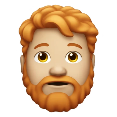 Fat man red hair sticker