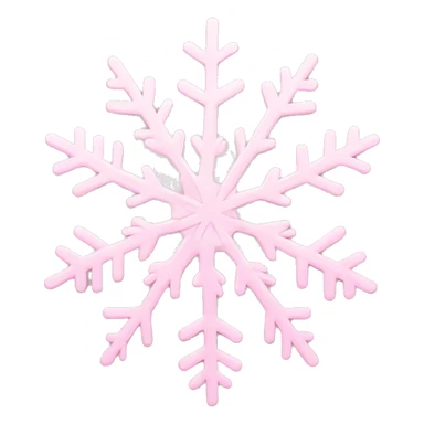 Light pink snowflake  sticker