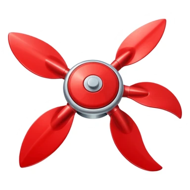 Red propeller sticker