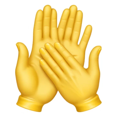 3 yellow hands face down in a pile about to do make a promise sticker