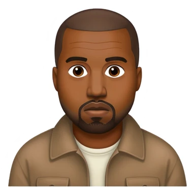Kanye West saying “here” sticker