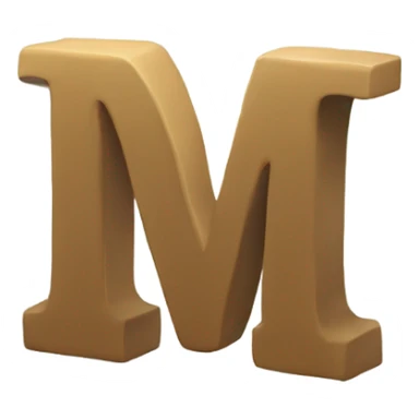 lower case greek letter in 3D sticker