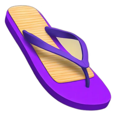 Indian purple flip flop sticker