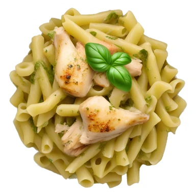 bowl of Pesto pasta with chicken sticker