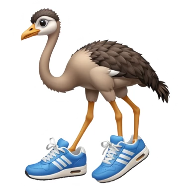  ostrich-in-sneakers sticker