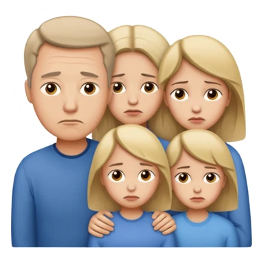 familia triste sticker