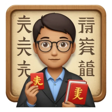 Ingeniero con letra china minipeka  sticker