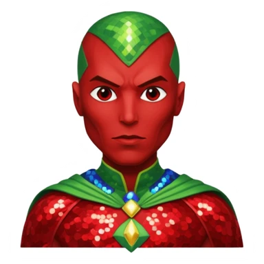Martian Manhunter with Sequin Outfit sticker