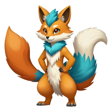 Cool Anthro Sona Fakemon Full Body sticker