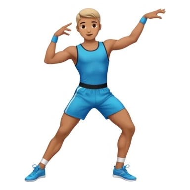 male dancer with clothes sticker