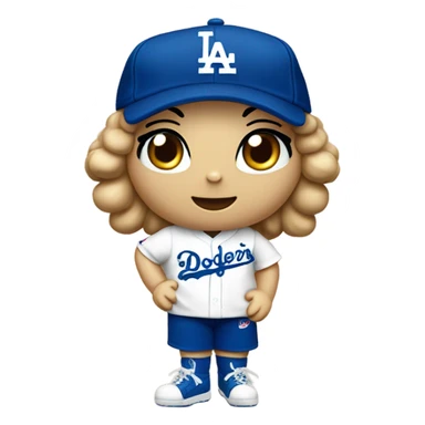 Los Angeles Dodgers hello Kitty sticker
