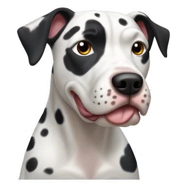 Dalmation pitbull mix  sticker