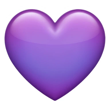 purple heart with a gradient sticker