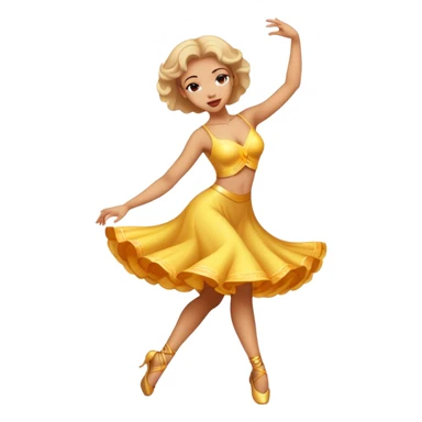 Lady dancing  sticker