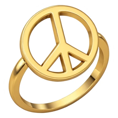 peace shaped ring sticker