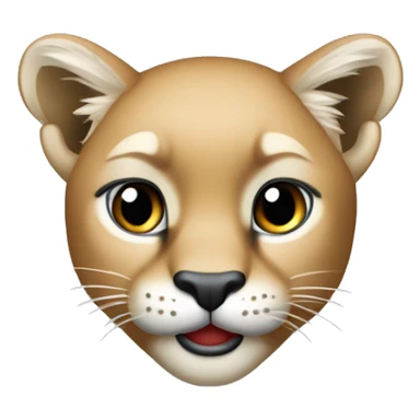 Puma mit Zipfelmütze sticker