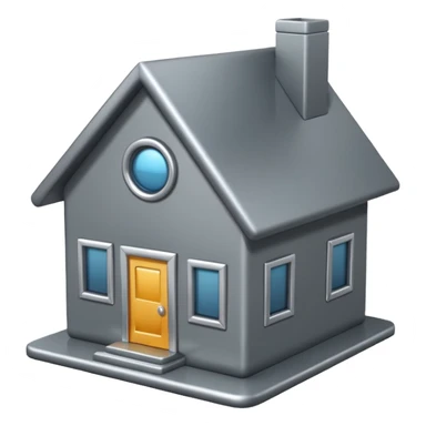 home 3d icon sticker