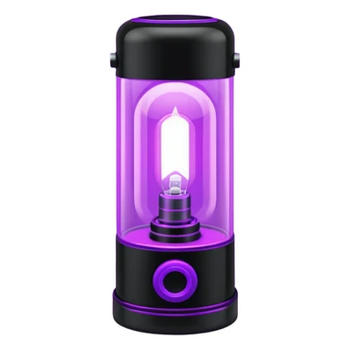 1980s black lighting lamp sticker