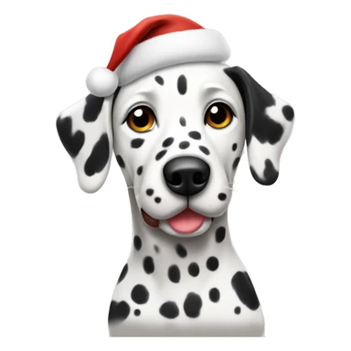 dalmatian christmas vibe sticker