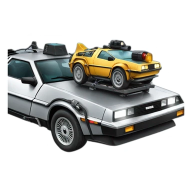 back to the future car sticker