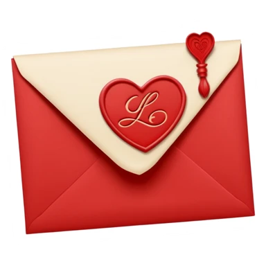 love letter modern sticker