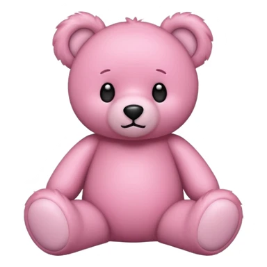 Cœur rose est un ours en peluche sticker