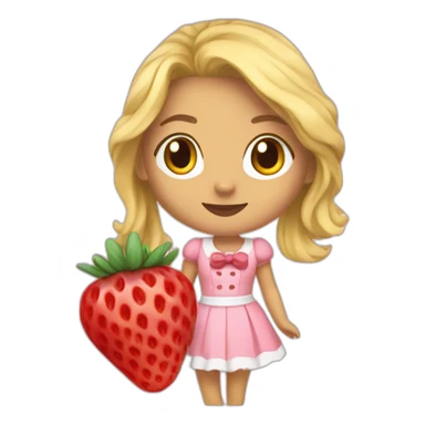 Charlotte aux fraises sticker