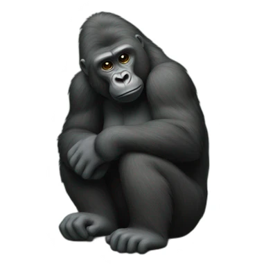 gorila mandando beijo sticker