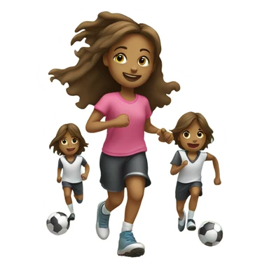 girl with boys outdoors sticker