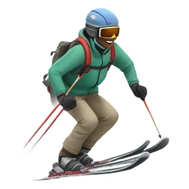 Savannah skiing sticker