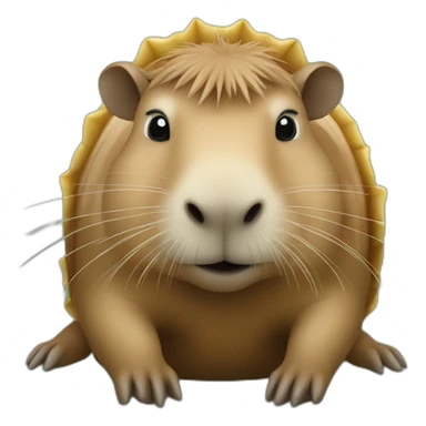 Capybara sur une tortue sticker