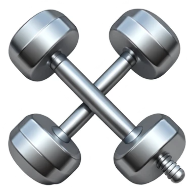 dumbbell with a drop symbol sticker