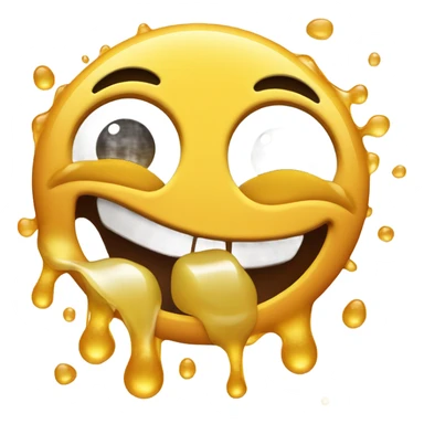 Smiling emoji while vomiting honey  sticker