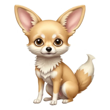 Fennec-Fox-chihuahua-hybrid, full body sticker